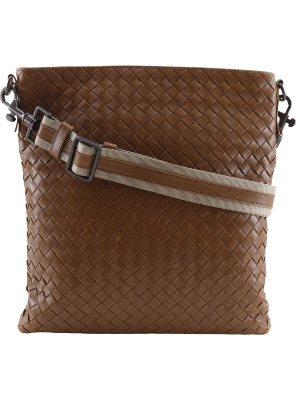 Bottega Veneta Intrecciato Leather Brown Shoulder Bag